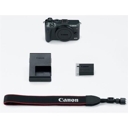 Canon EOS M6 24MP Mirrorless Digital Camera (Body Only), Black