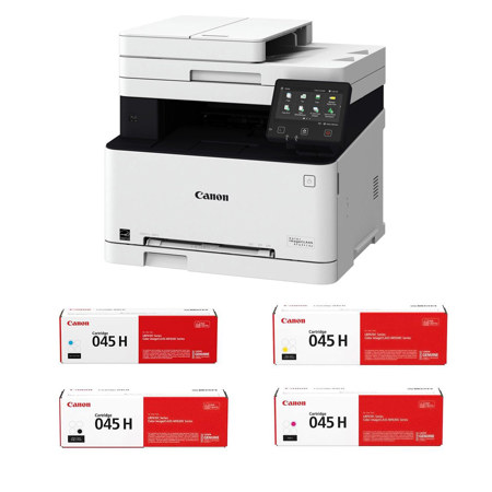 Canon MF634Cdw Wireless Multifunction Color Laser Printer W/045 Cartridge Kit