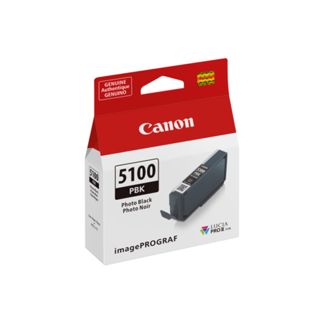 Canon Lucia PRO II PFI-5100 14.4ml Pigment Ink Tank for imagePROGRAF PRO-310 Photo Black