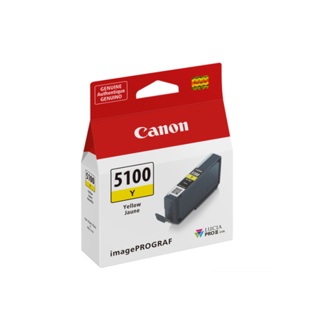 Canon Lucia PRO II PFI-5100 14.4ml Pigment Ink Tank for imagePROGRAF PRO-310 Yellow
