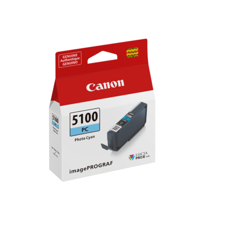 Canon Lucia PRO II PFI-5100 14.4ml Pigment Ink Tank for imagePROGRAF PRO-310 Photo Cyan
