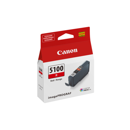 Canon Lucia PRO II PFI-5100 14.4ml Pigment Ink Tank for imagePROGRAF PRO-310 Red