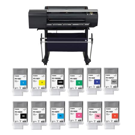 Canon imagePROGRAF iPF6400 24" Large Format Printer - With 12x 130ml Ink Tanks