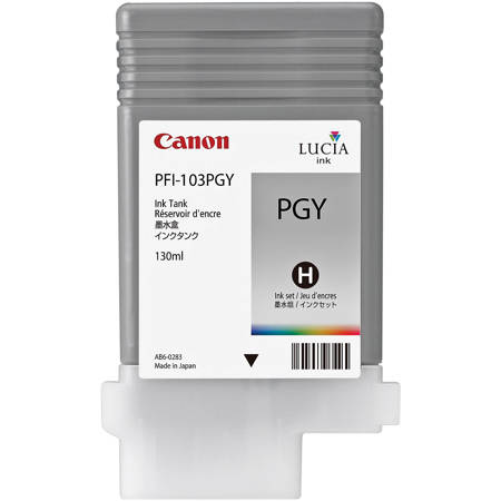 Canon PFI-103PGY Ink, IPF5100/6100 Printers,Photo Gray