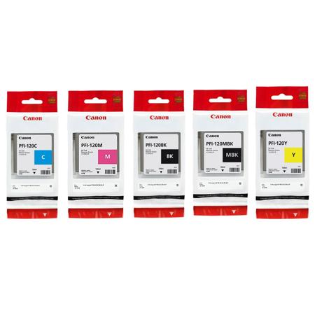 Canon PFI-120 130ml Pigment Ink Tank Bundle for imagePROGRAF Printers