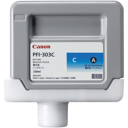 Canon PFI-303C Ink Tank, iPF810/iPF820, Cyan