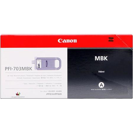Canon PFI-703MBK Ink Tank, iPF810/PRO,iPF820/PRO, Black