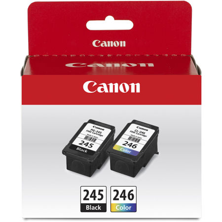 Canon PG-245 Black & CL-246 Color Ink Cartridge Value Pack for PIXMA Printers
