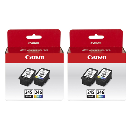 Canon PG-245 Black & CL-246 Color Ink Cartridge Value Pack, Pair