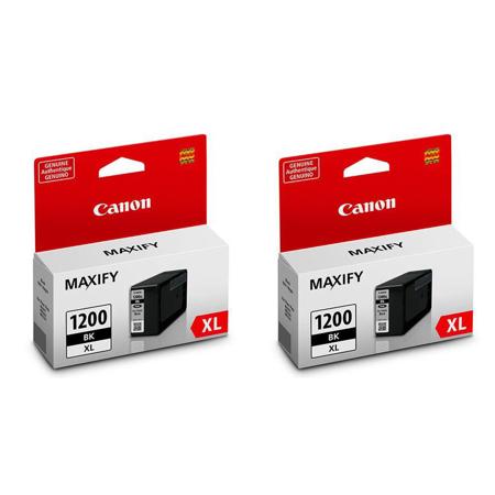 Canon 2 Pack PGI-1200XL Black Pigment Ink Tank for MAXIFY MB Series Printers