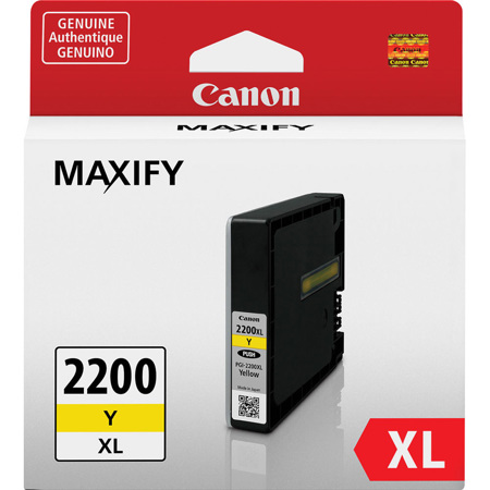 Canon PGI-2200 XL Yellow Pigment Ink Tank for Select MAXIFY Series Printers