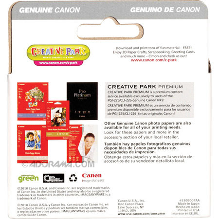 Canon PGI-225 Pigment Black Ink Tank for Select PIXMA Printers, Twin Pack