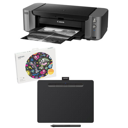 Canon Pixma PRO-10 Professional Printer with Wacom Intuos Creative Display