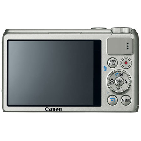 Canon PowerShot S100 12.1 Megapixel Digital Camera with 5x Optical Zoom, 24mm Wide Angle Lens, 3" LCD Color Display - Silver