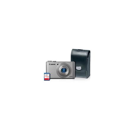 Canon PowerShot S110 Digital Camera Kit -Silver- BUNDLE w/8GB SD & Leather Case