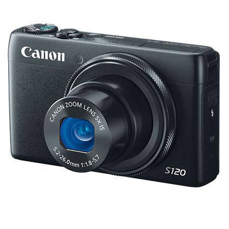 PowerShot S120 Digital Camera, 12.1MP, 5x Optical Zoom, WiFi Connect Black - Bundle - with Lexar 32 SDHC Class 10 Memory Card, Spare NB6L Battery, Newleaf3 Year Extended Warrantu , Camera Pouch, Lens Cleaning Kit, Screen Protectors, Card Reader, Table Tri
