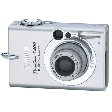 Canon Powershot S400 Digital Elph Camera kit, 4.0 Megapixel, 3X Optical Zoom, 3.6 Digital Zoom, with Case, Tripod, USB Compact Flash Card Reader and 128 MB Card