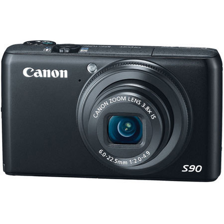 Canon PowerShot S90 IS Camera Bundle, 4GB SD Card