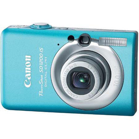 Canon Canon Powershot SD1200 IS Digital Elph Camera, 10.0 Megapixel, 3x IS Optical Zoom, 2.5" LCD Display, Blue