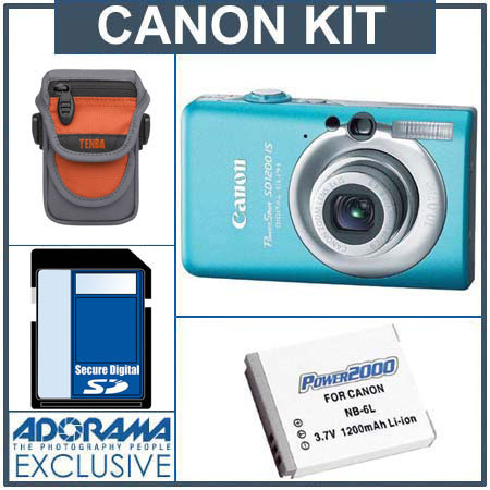 Canon PowerShot SD1200 IS Dig Elph Cam Kit w/4GB SD Crd