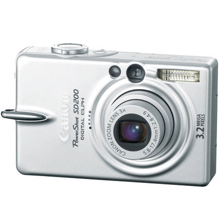 Canon Powershot SD200 Digital Elph Camera, 3.2 megapixel, 3X Optical Zoom / 3.2 Digital Zoom