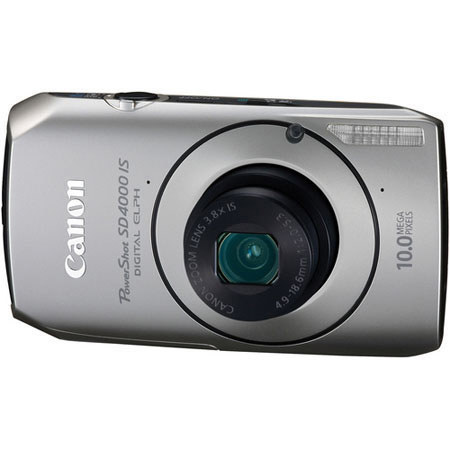Canon PowerShot SD4000 IS Refurbished Camera Kit, Slv