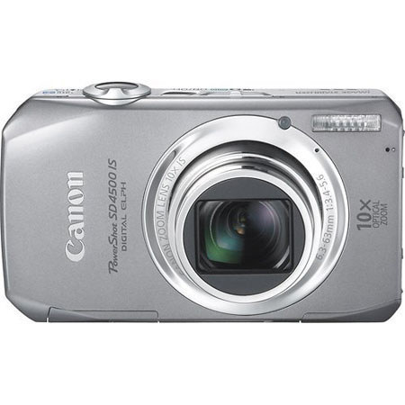 Canon PowerShot SD4500 IS Camera Refurbished Kit, Slv