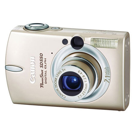 Canon Powershot SD550 Digital Elph Camera, 7.1 megapixel, 3x Optical Zoom, 4.0x Digital Zoom, 2.5" LCD Screen