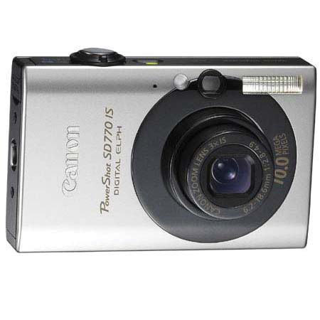 Canon PowerShot SD770 Dig Elph Cam, Black - Refurbished