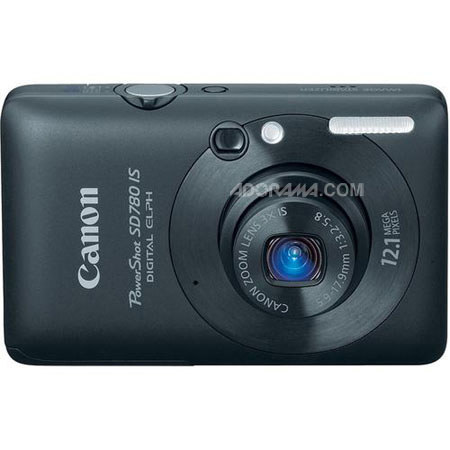 Canon PowerShot SD780 IS Refurbished ELPH Camera, Black