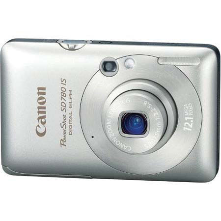 Canon Powershot SD780 IS Digital ELPH Camera, 12 Megapixel, 4x IS Optical Zoom, 2.5" Wide LCD Display, Silver