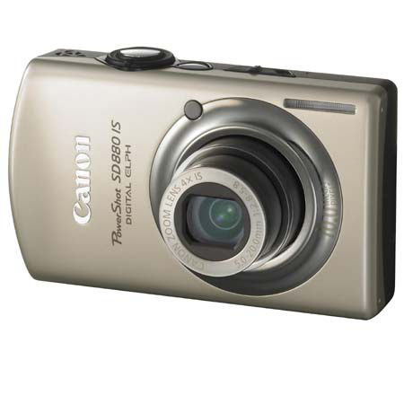 Canon PowerShot SD880 IS Compact Digital ELPH Camera with Built-in Flash, 10.0 Megapixel, 4x Optical/4x Digital Zoom, Gold