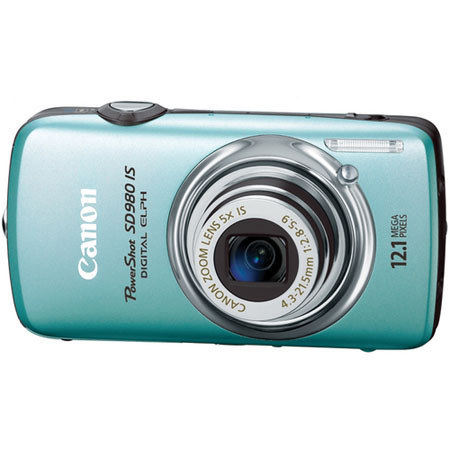 Canon PowerShot SD980IS Compct Digtal ELPH Cam Kt,Blue