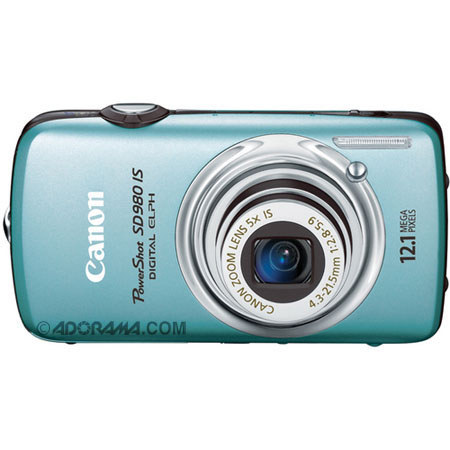 Canon PowerShot SD980IS Digital ELPH Camera, Blue