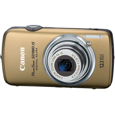 Canon PowerShot SD980IS Compct Dgt ELPH Camer Kt, Gold