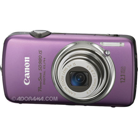 Canon PowerShot SD980 ELPH Camera 8GB Kit, Purple