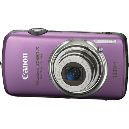 Canon PwrShotSD980ISCompact Dgt ELPH Camera Kit,Purple