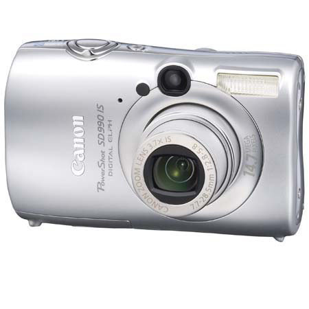 Canon PowerShot SD990 IS Dig ELPH Cam Kit,w/USB 2,Silvr