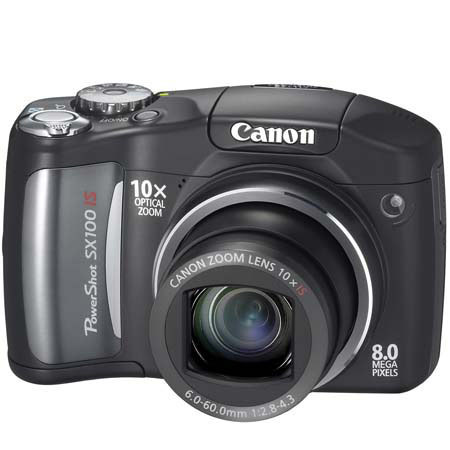 USED Canon Powershot Sx100 Is Digital Camera Black