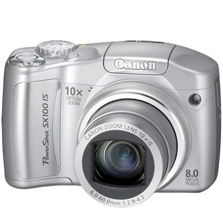 Canon PowerShot SX100 IS Digital Camera Kit,Sl, Refurb