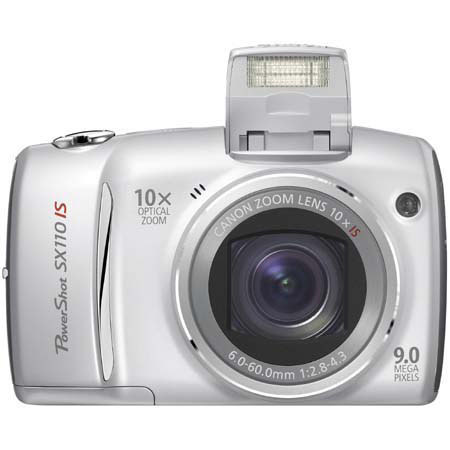 Canon Powershot SX110 IS Dig Cam, Silver - Refurbished