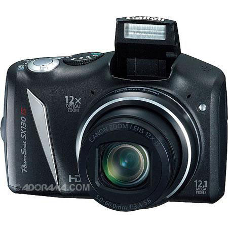 Canon PowerShot SX130 IS Camera , Black - Refurbished