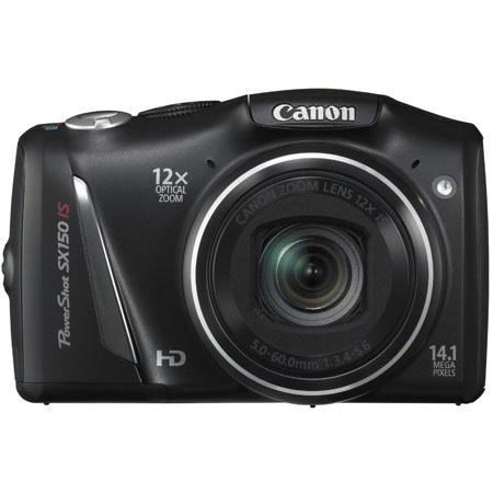 Canon PowerShot SX150 IS Digital Camera, Black