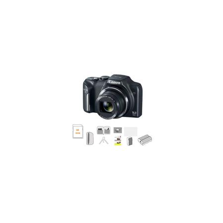 Canon PowerShot SX170 IS Digital Camera Black with Accessory Kit C