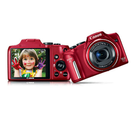 Canon PowerShot SX170 IS Digital Camera, Red