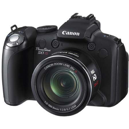 Canon PowerShot SX1 IS Digital Camera Bundle, 4GB Card