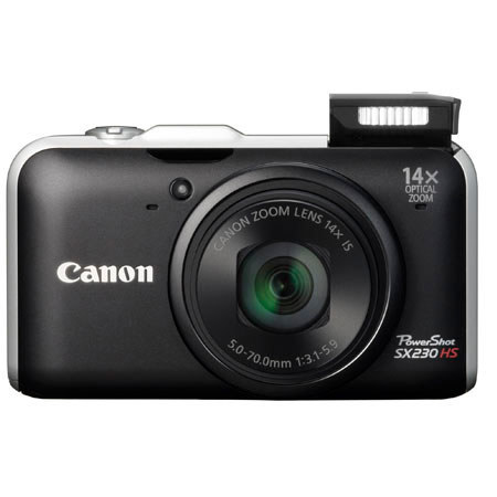 Canon PowerShot SX230 HS Digital Camera 4GB Kit, Blk