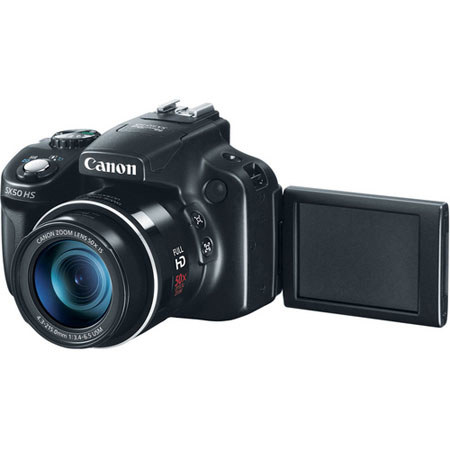 Canon PowerShot SX50 HS Digital Camera, Black