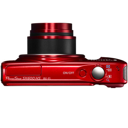 Canon PowerShot SX600 HS Digital Camera, Red