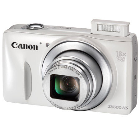 Canon PowerShot SX600 HS Digital Camera, White